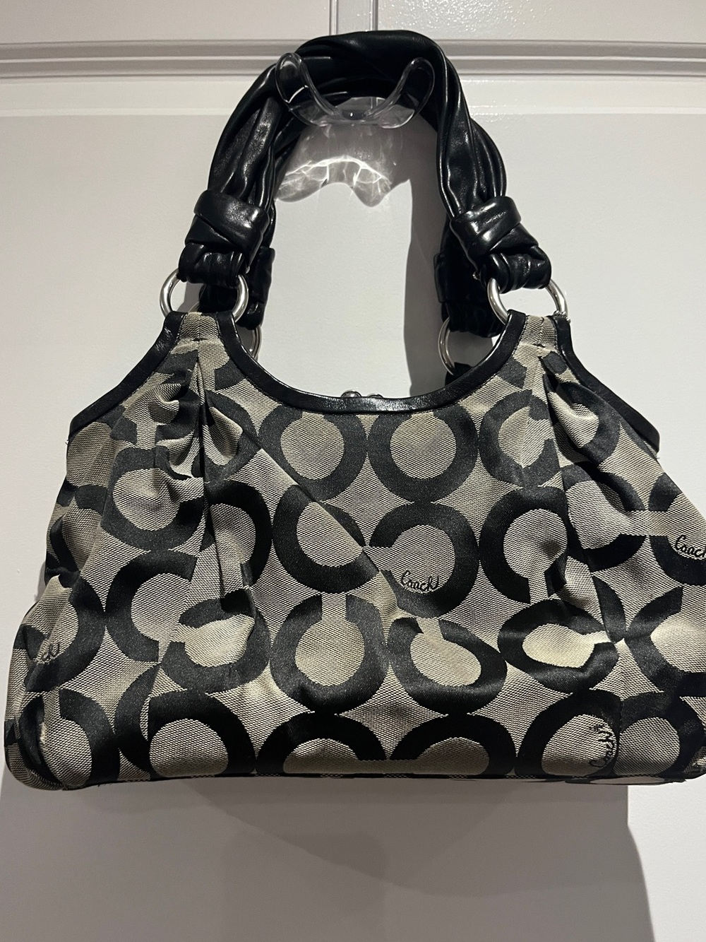 Coach Canvas Shoulder Bag - Picture 5 of 14